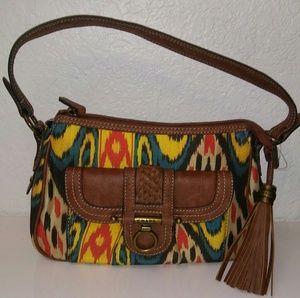 NWOT Chaps Ikat Satchel Handbag